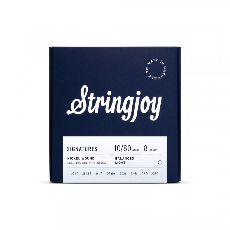 Stringjoy SIGNATURE Nickel Wound 10-80 鎳纏繞 8弦電吉他套弦 STRSJ-BAL108